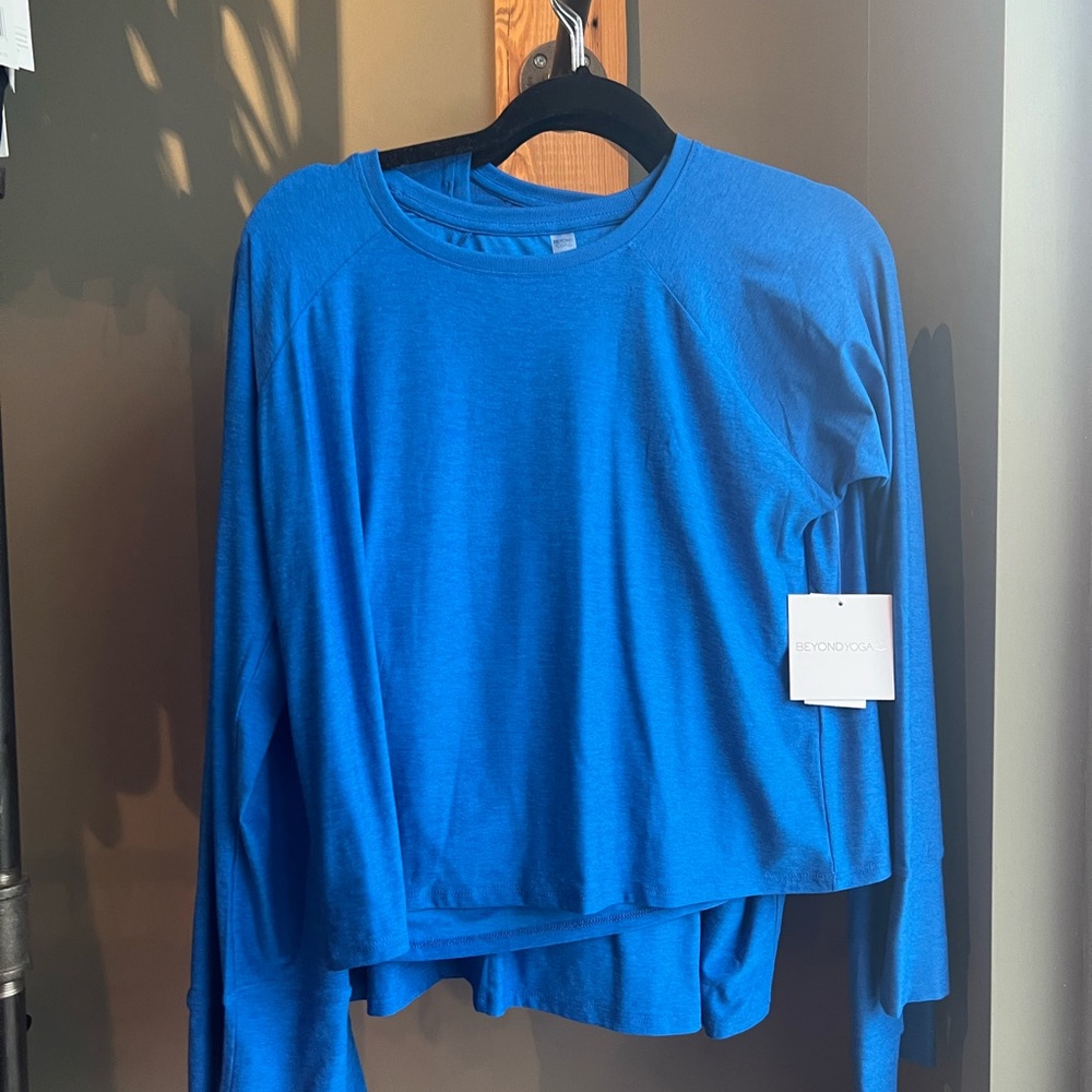 Beyond Yoga Blue Long Sleeve Top